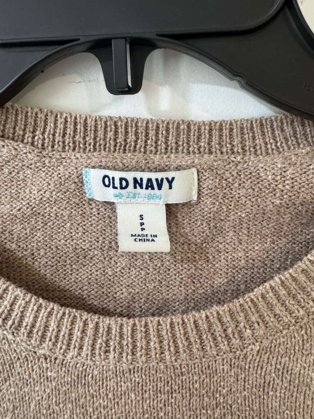 Old Navy Women’s Crewneck Sweater in Tan - Picture 2 of 3